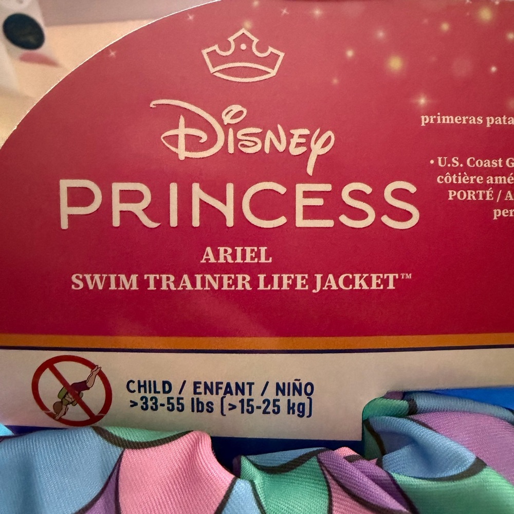 SwimWays Disney Princess Ariel Swim Trainer (Unisex), for Kids 33-55lbs - Picture 5 of 7